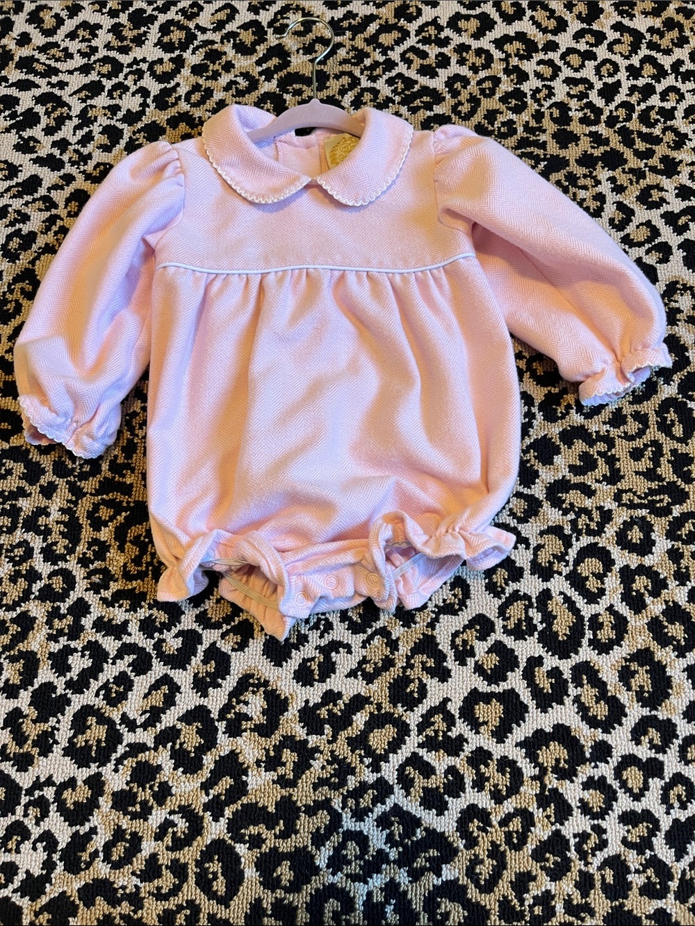 The Beaufort Bonnet Company Pink Long-Sleeve Baby One-Piece 18-24 months